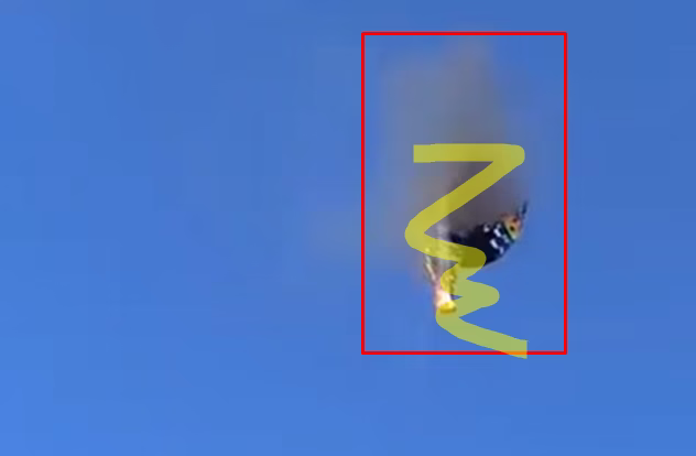 Brazil: hot air balloon fire.. free fall
